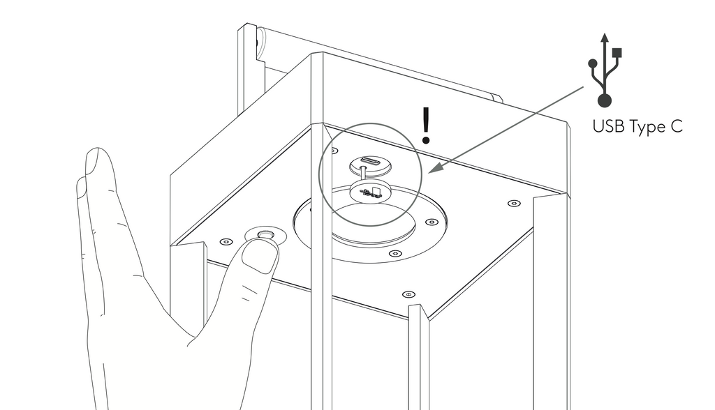 Kuro Wireless Floor Lamp, Black, LED, Touch Dim, IP44