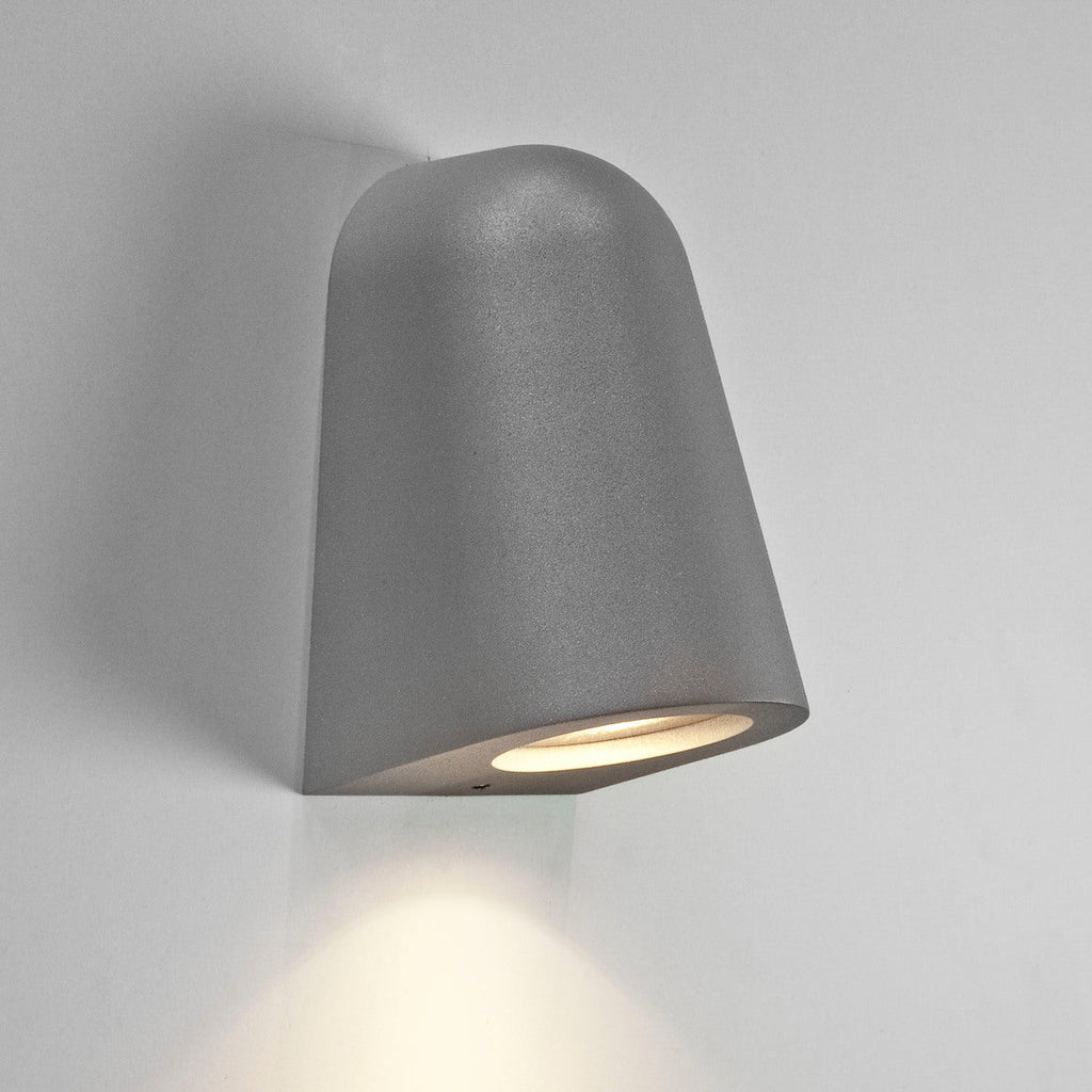 Mast Wall Light, Textured Grey, GU10, IP65