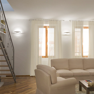 Mesmeri Wall, White, R7s, Triac Dim, IP20