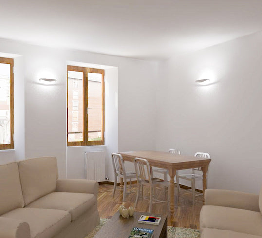 Mesmeri Wall, White, R7s, Triac Dim, IP20