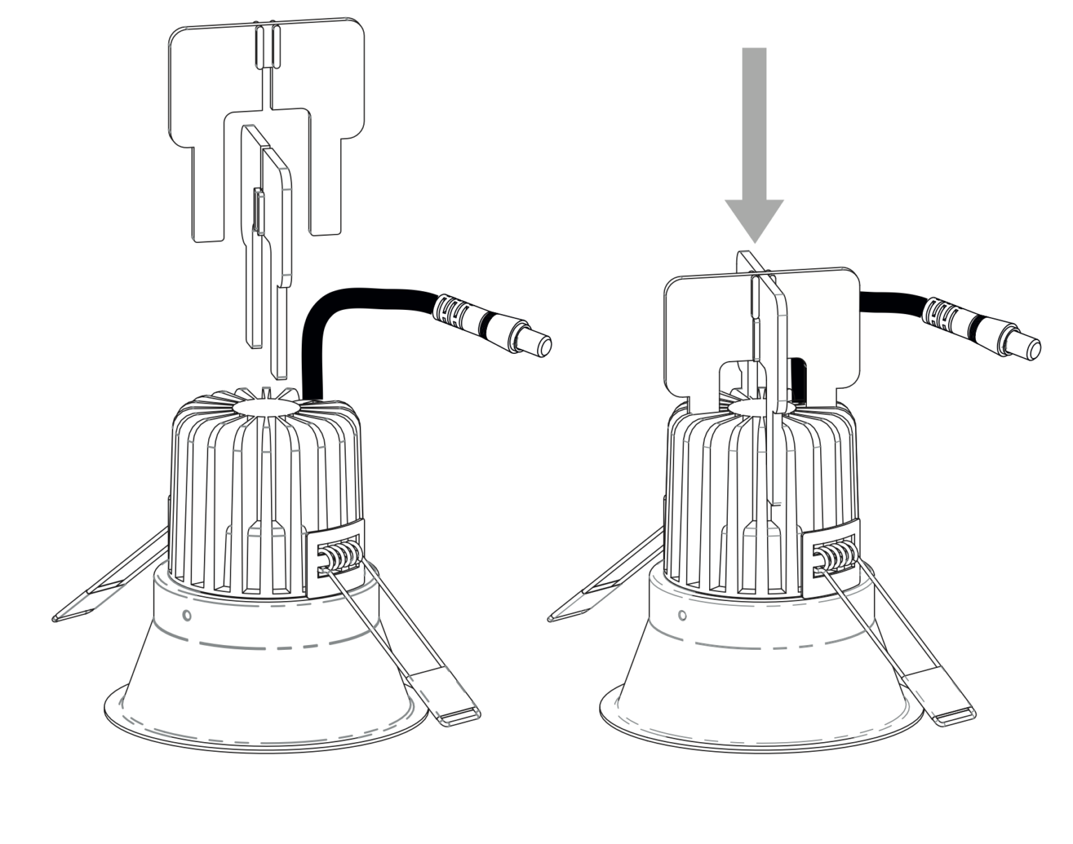 Minima Round Downlight, White, LED, Phase Dim, IP65, Fire Rated