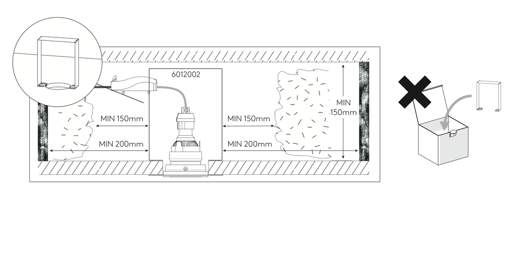 Minima Slimline Square Downlight, White, GU10, IP65, Fire Rated