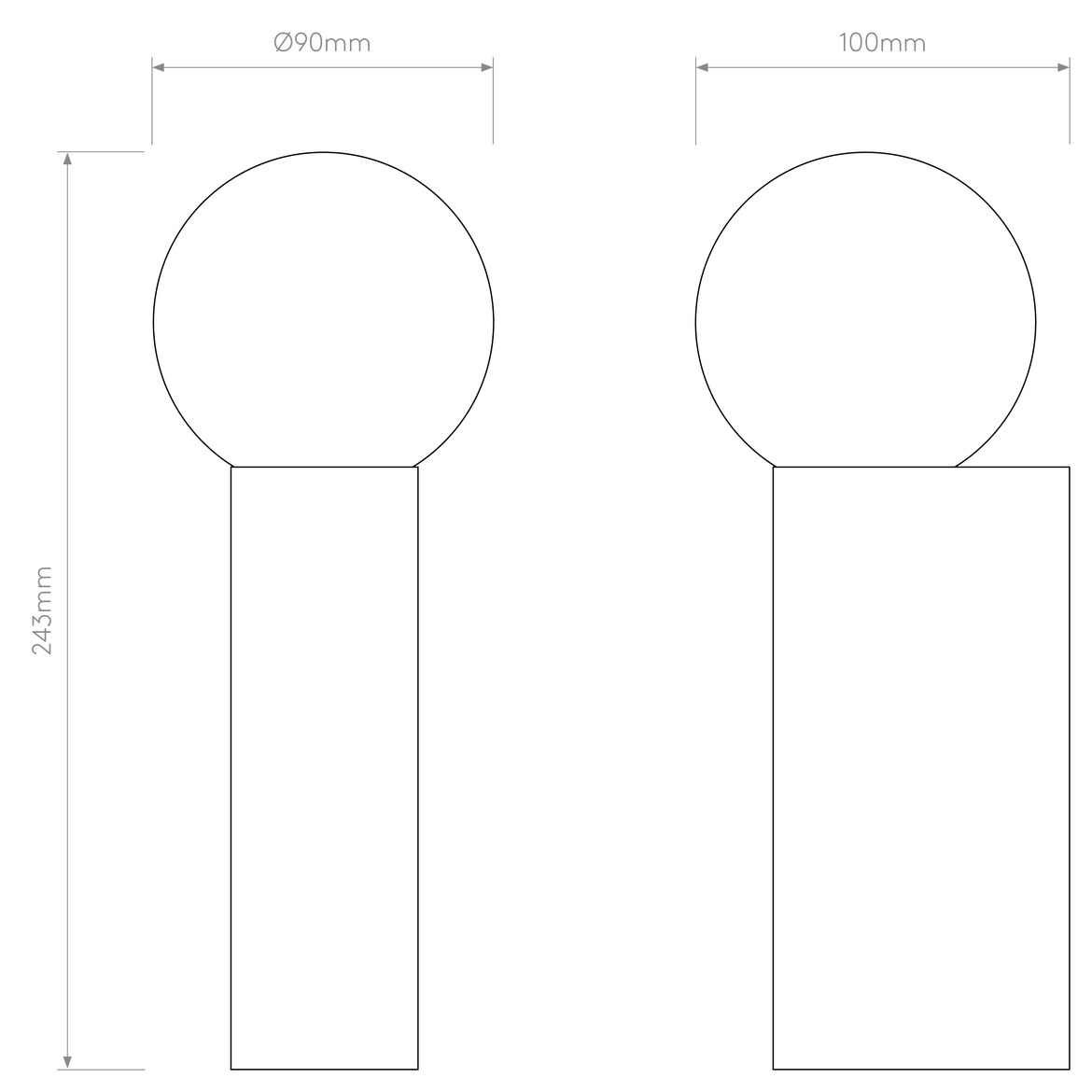 Ortona Wall Light, Single, Chrome, G9, IP44