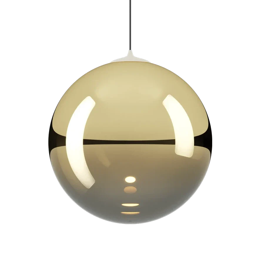 Random Solo Pendant, Gold Glass, LED, Triac Dim, IP20