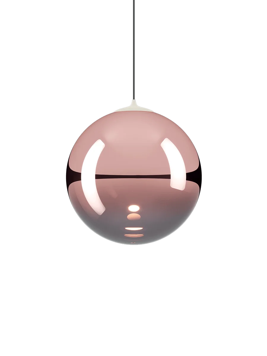 Random Solo Pendant, Rose Gold Glass, LED, Triac Dim, IP20