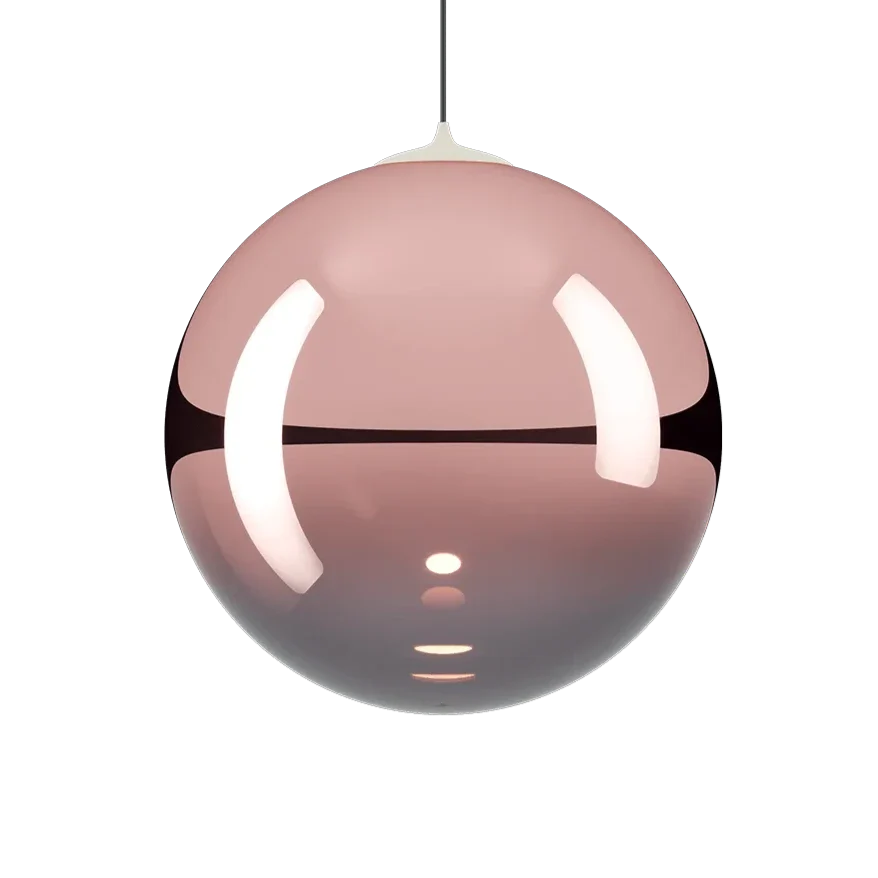 Random Solo Pendant, Rose Gold Glass, LED, Triac Dim, IP20