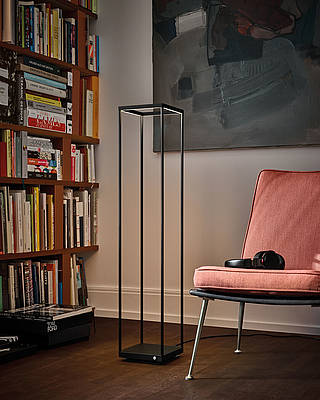 Reflex Short Floor Lamp, LED Tunable White, Touch Dim