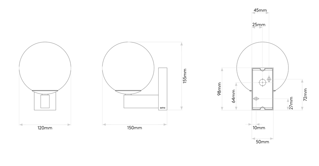 Sagara Wall Light, Chrome, G9, IP44