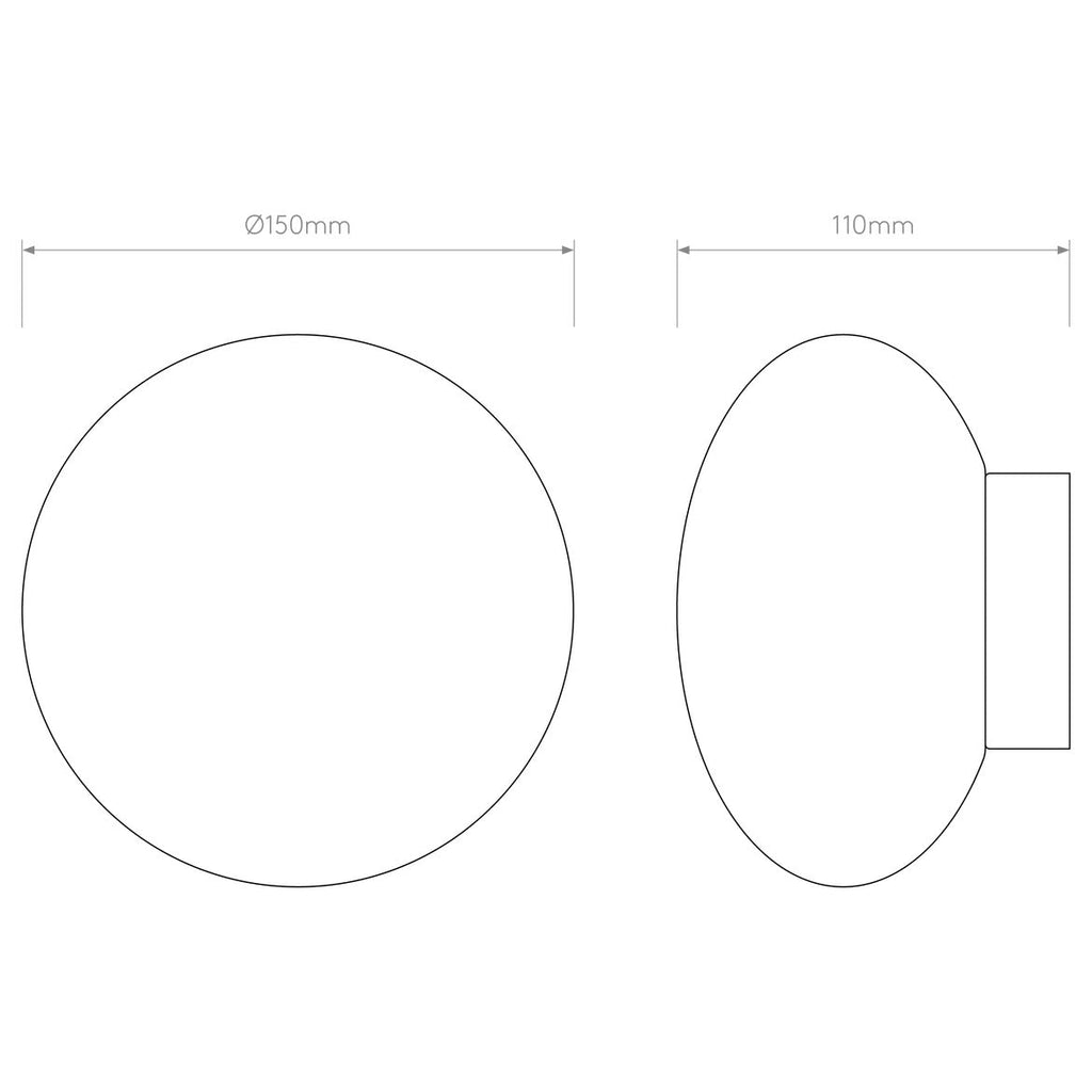 Zeppo Wall Light, Chrome, G9, IP44